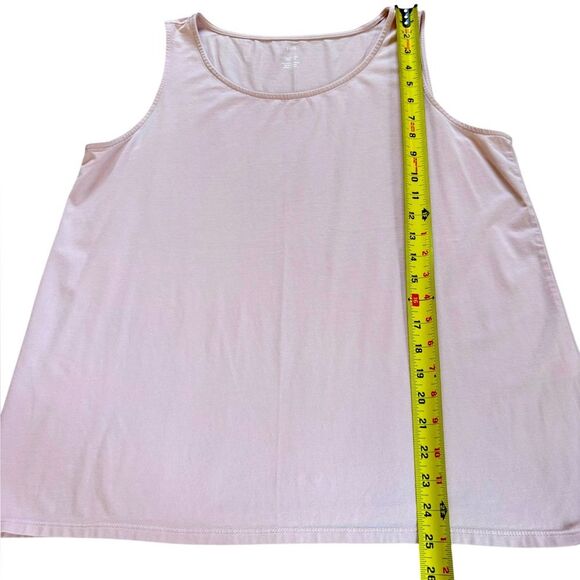 J Jill Pima Stretch Knit Tank Pima Cotton Spandex Blend Womens Large Pale Pink - Picture 5 of 6